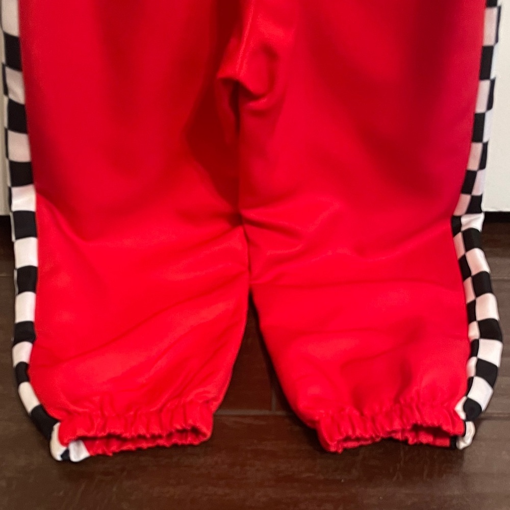 Kids Red Racing Costume with Cap - Picture 8 of 8